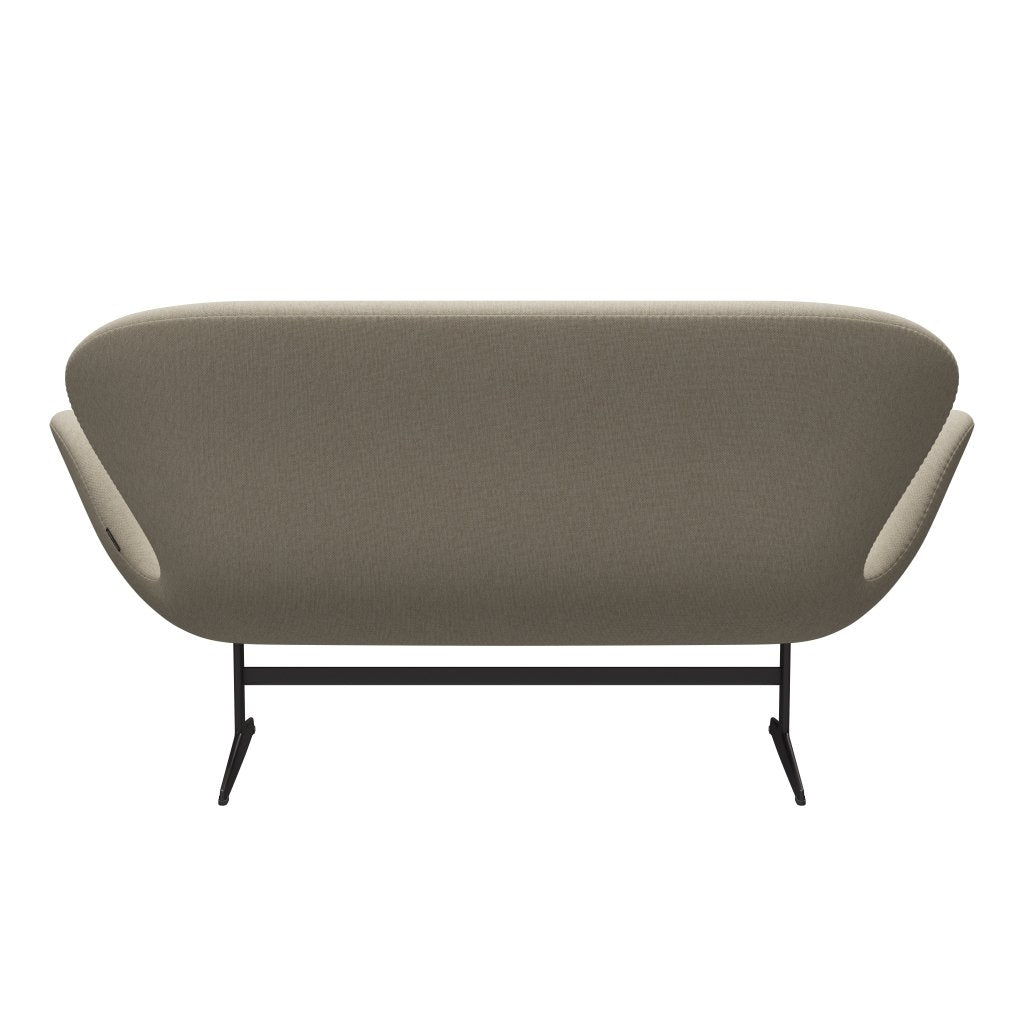 [product_category]-Fritz Hansen Swan Sofa 2 Seater, Warm Graphite/Sunniva Light Beige-Fritz Hansen-3321-SV233-WGBASE-FRI-4