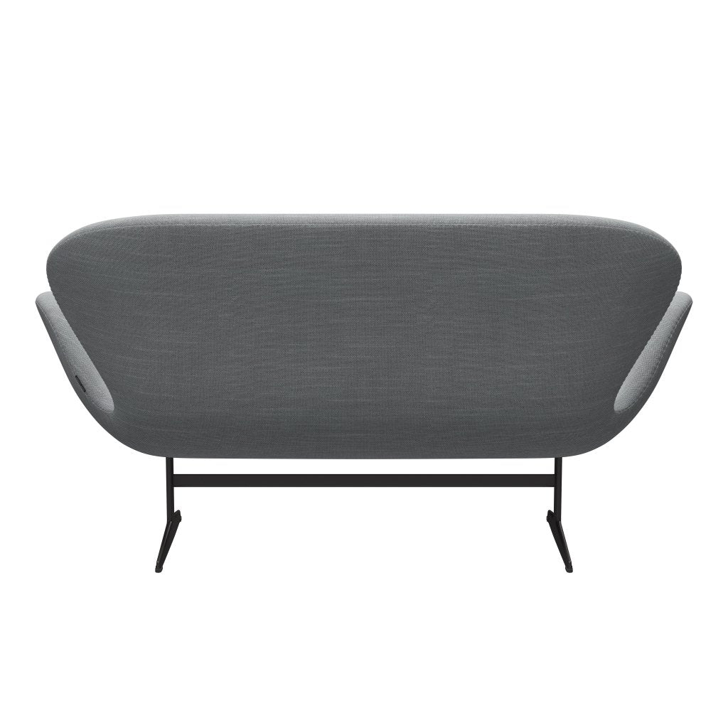 [product_category]-Fritz Hansen Swan Sofa 2 Seater, Warm Graphite/Sunniva Light Grey/Light Blue-Fritz Hansen-3321-SV133-WGBASE-FRI-4