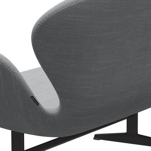 [product_category]-Fritz Hansen Swan Sofa 2 Seater, Warm Graphite/Sunniva Light Grey/Light Blue-Fritz Hansen-3321-SV133-WGBASE-FRI-5