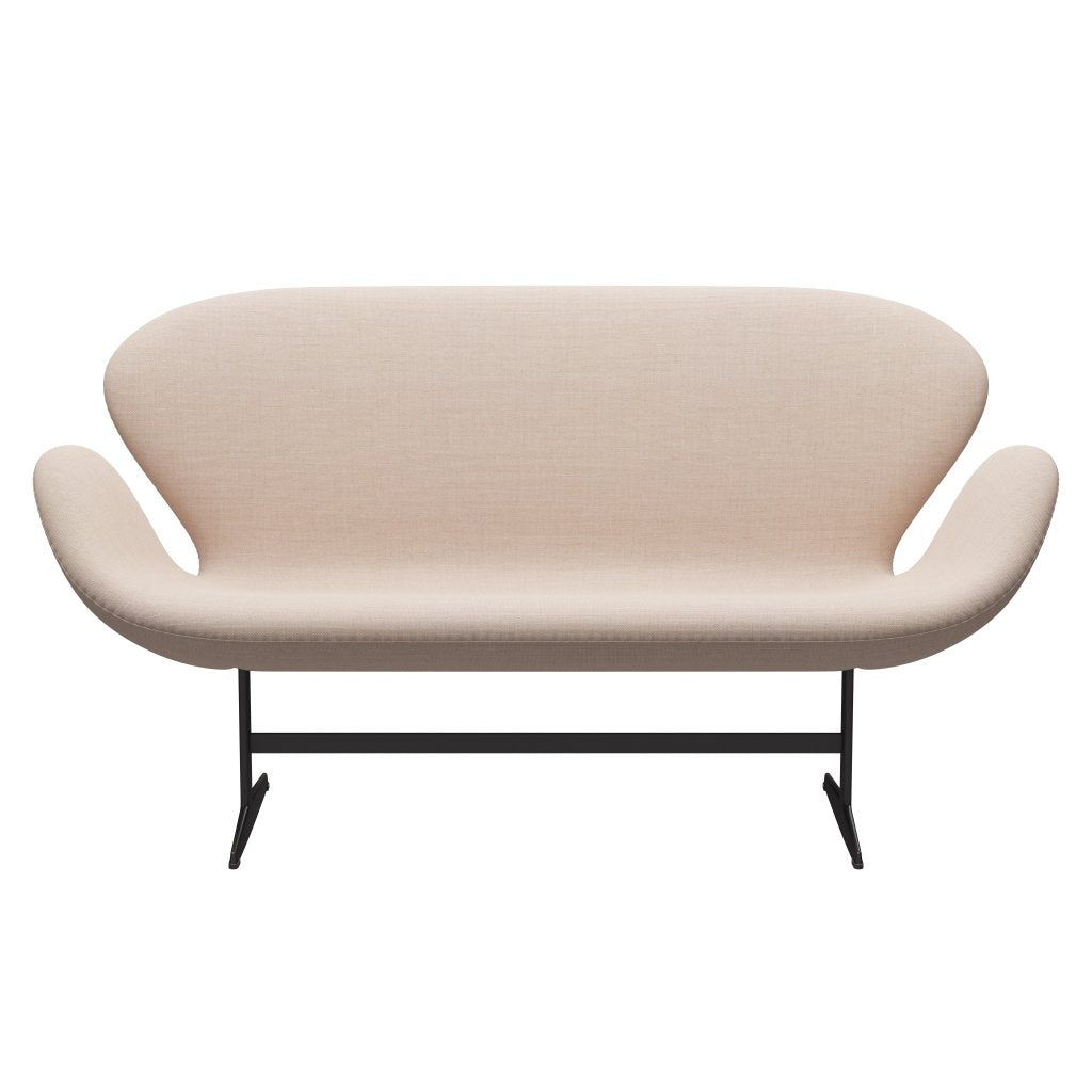 [product_category]-Fritz Hansen Swan Sofa 2 Seater, Warm Graphite/Sunniva Sand/Soft Pink-Fritz Hansen-3321-SV236-WGBASE-FRI-1