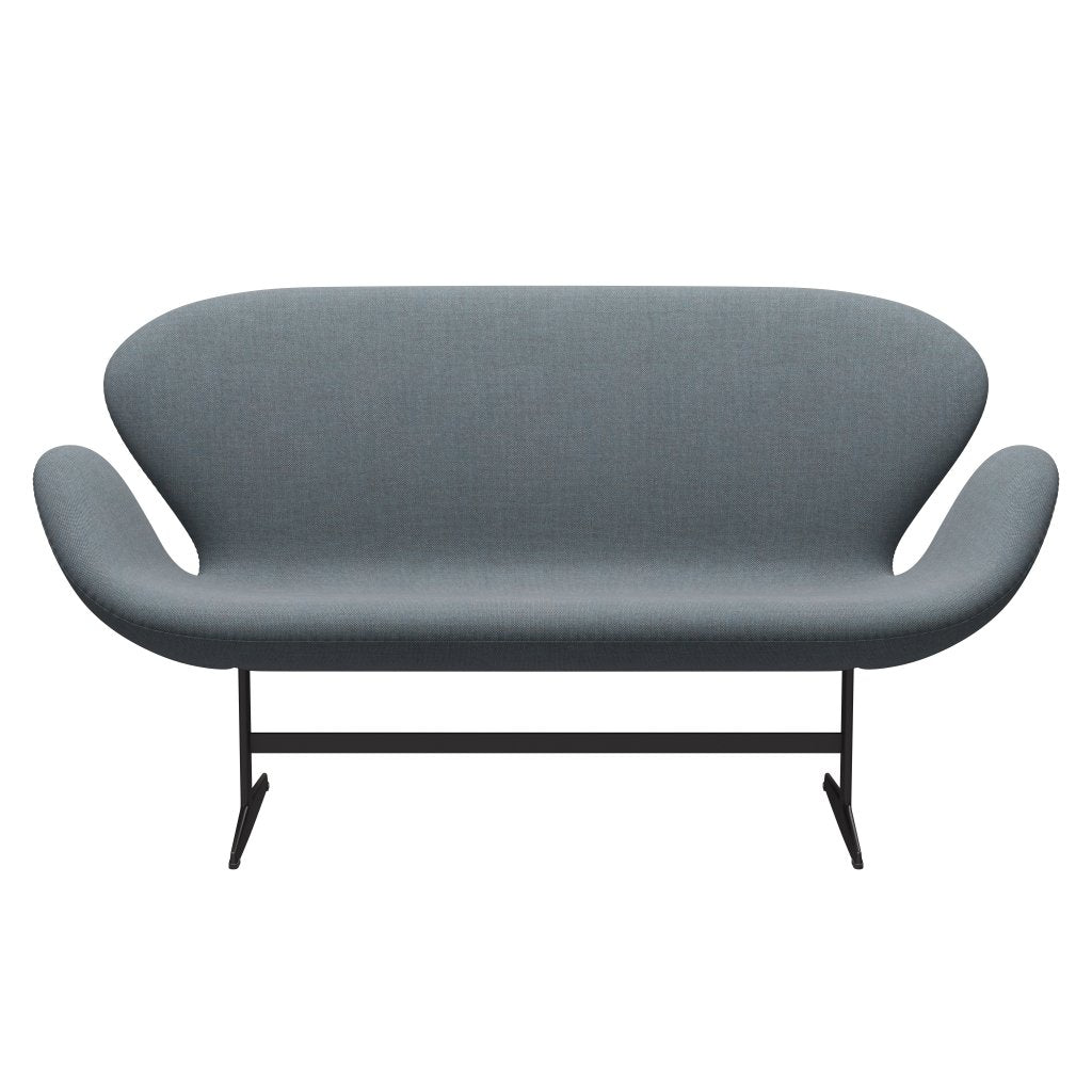 [product_category]-Fritz Hansen Swan Sofa 2 Seater, Warm Graphite/Sunniva Soft Blue-Fritz Hansen-3321-SV752-WGBASE-FRI-1