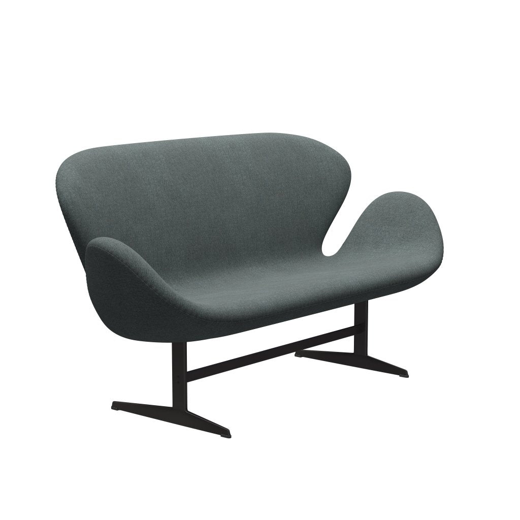 [product_category]-Fritz Hansen Swan Sofa 2 Seater, Warm Graphite/Sunniva Steel Grey-Fritz Hansen-3321-SV1079-WGBASE-FRI-2