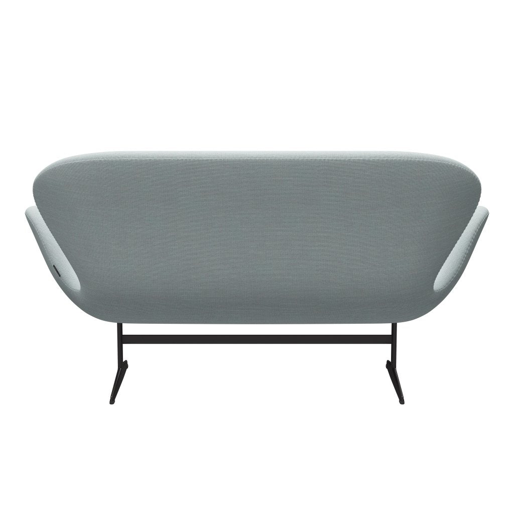 [product_category]-Fritz Hansen Swan Sofa 2 Seater, Warm Graphite/Sunniva White/Light Blue-Fritz Hansen-3321-SV723-WGBASE-FRI-4