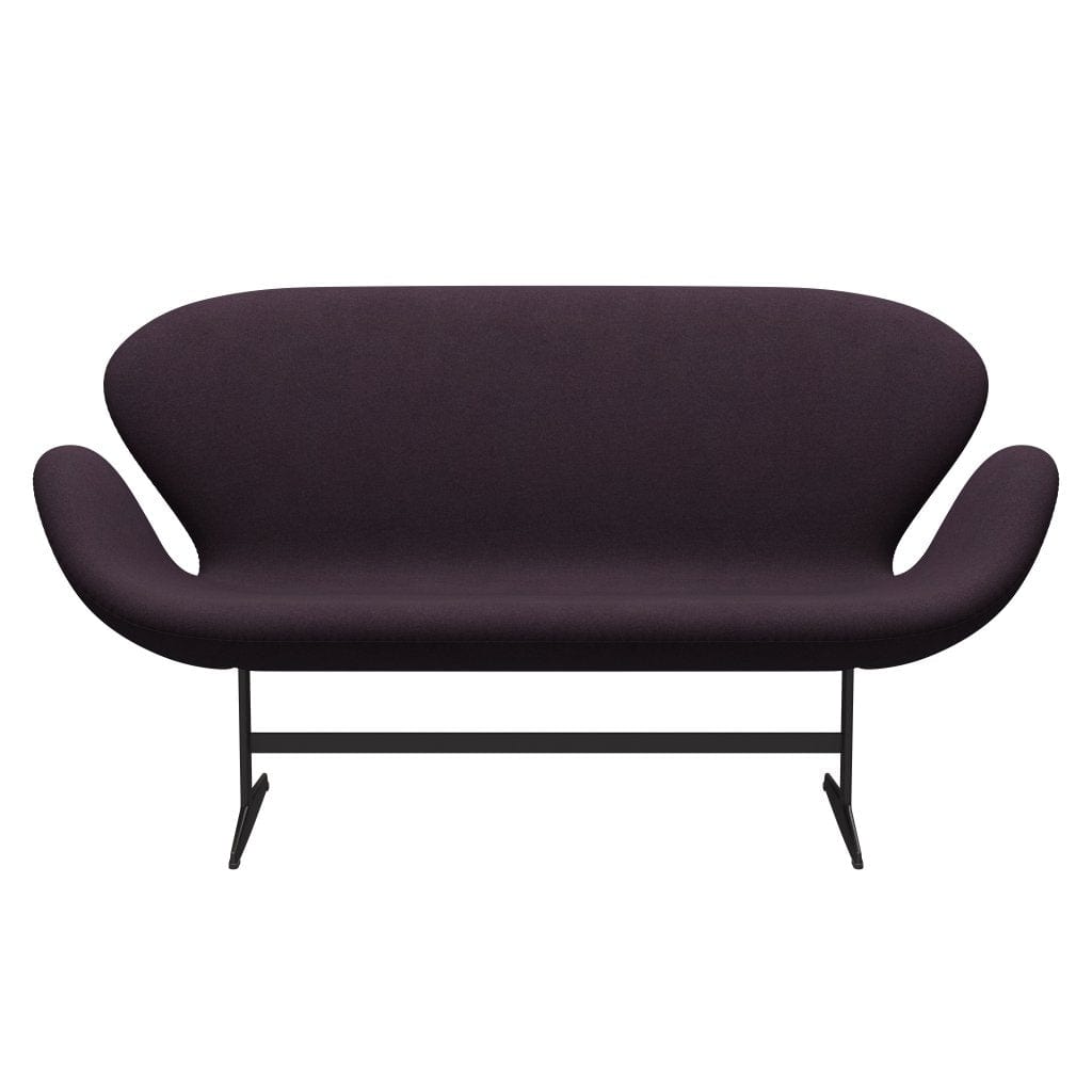 [product_category]-Fritz Hansen Swan Sofa 2 Seater, Warm Graphite/Tonus Aubergine-Fritz Hansen-3321-TON684-WGBASE-FRI-1