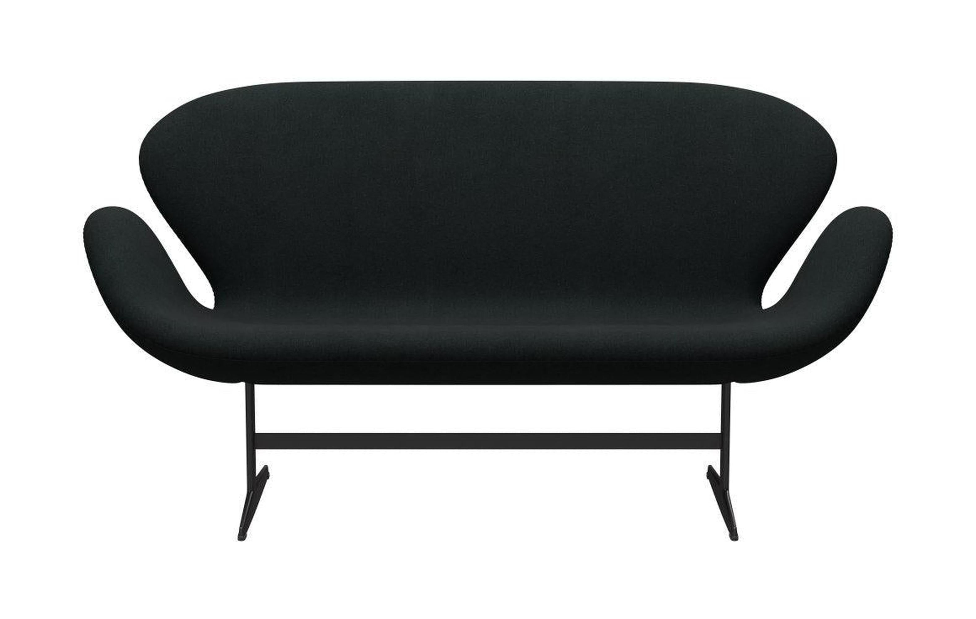 [product_category]-Fritz Hansen Swan Sofa 2 Seater, Warm Graphite/Tonus Black-Fritz Hansen-3321-TON128-WGBASE-FRI-1