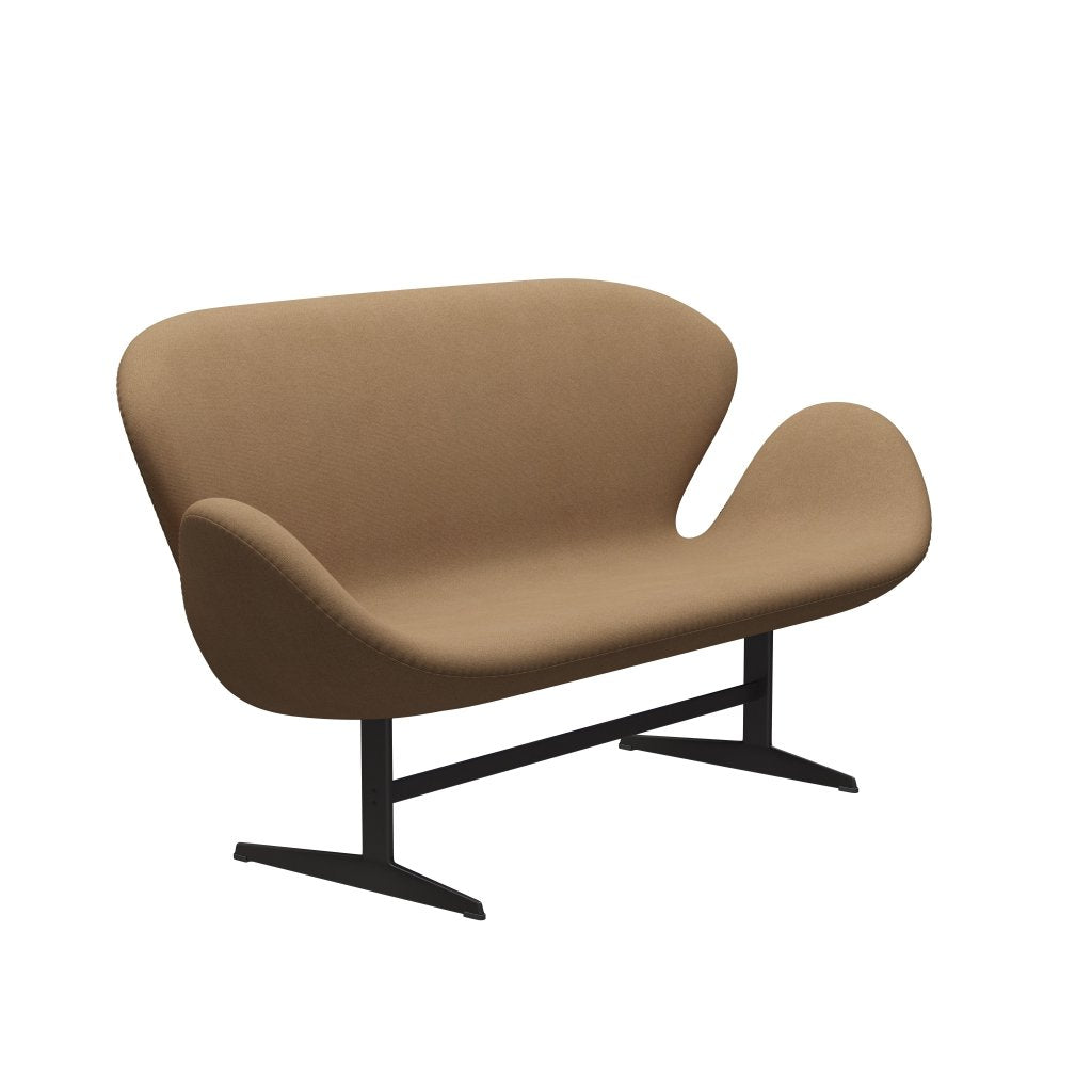 [product_category]-Fritz Hansen Swan Sofa 2 Seater, Warm Graphite/Tonus Camel-Fritz Hansen-3321-TON244-WGBASE-FRI-2
