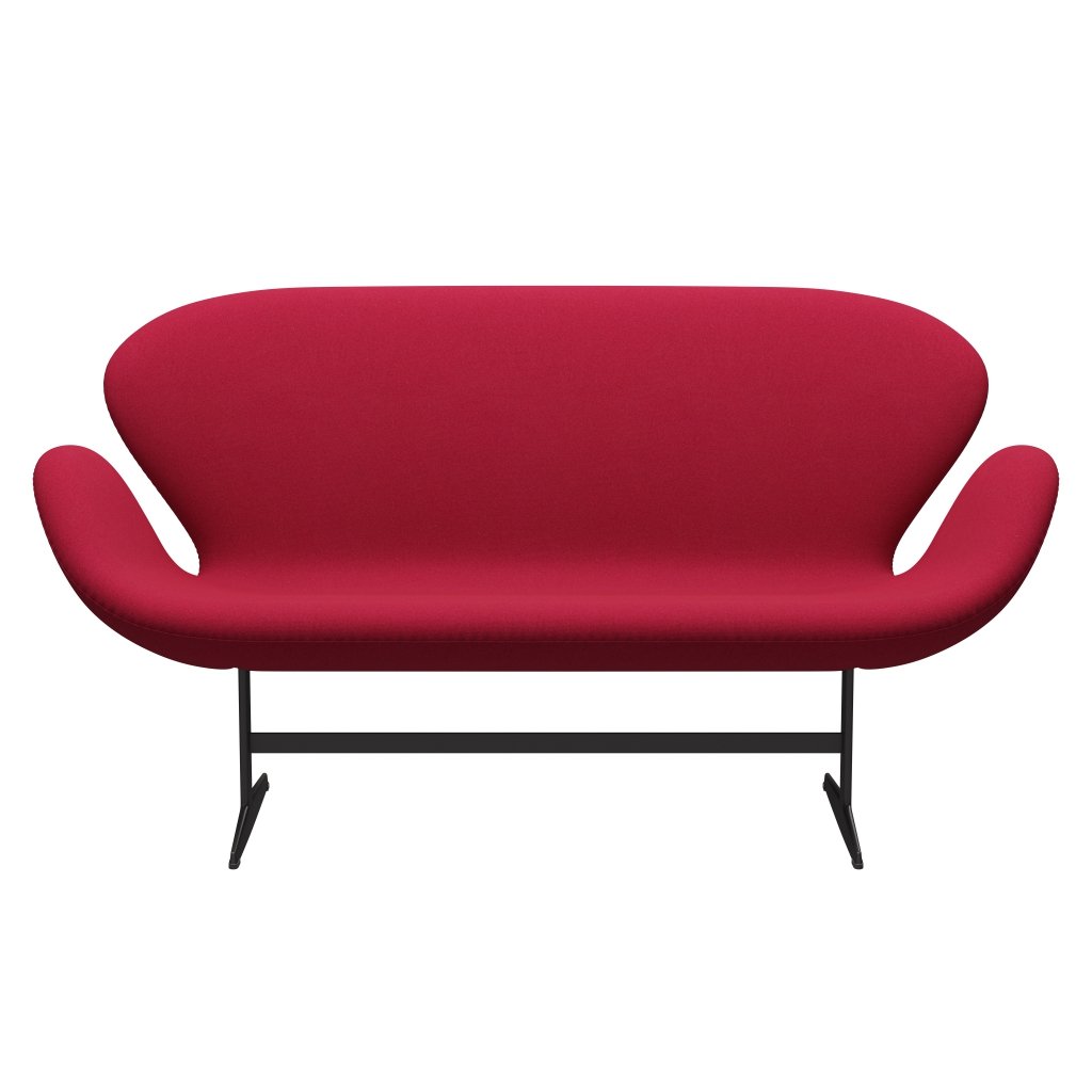 [product_category]-Fritz Hansen Swan Sofa 2 Seater, Warm Graphite/Tonus Cherry-Fritz Hansen-3321-TON654-WGBASE-FRI-1