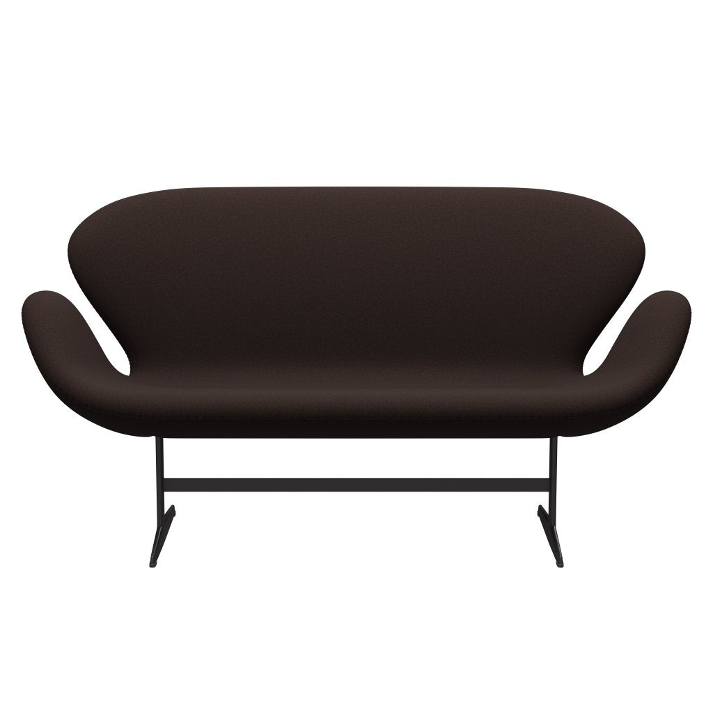 [product_category]-Fritz Hansen Swan Sofa 2 Seater, Warm Graphite/Tonus Dark Brown-Fritz Hansen-3321-TON394-WGBASE-FRI-1