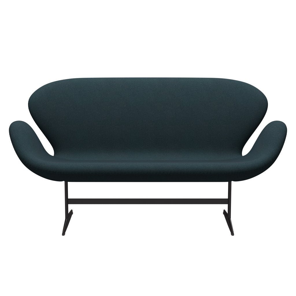 [product_category]-Fritz Hansen Swan Sofa 2 Seater, Warm Graphite/Tonus Dark Green-Fritz Hansen-3321-TON619-WGBASE-FRI-1