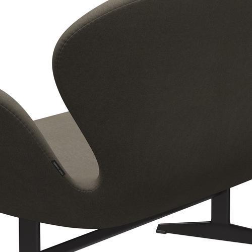 [product_category]-Fritz Hansen Swan Sofa 2 Seater, Warm Graphite/Tonus Dusty Brown-Fritz Hansen-3321-TON613-WGBASE-FRI-5