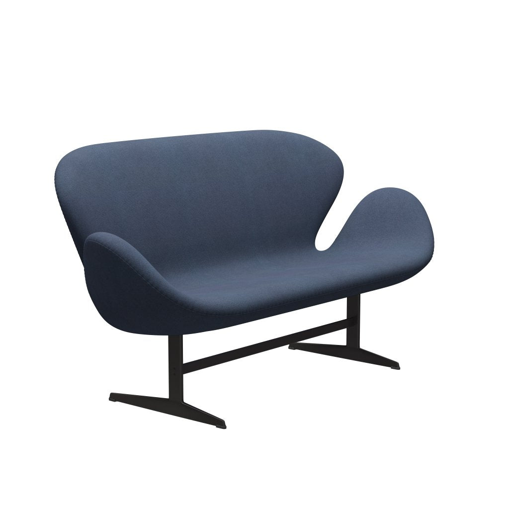 [product_category]-Fritz Hansen Swan Sofa 2 Seater, Warm Graphite/Tonus Grey Blue-Fritz Hansen-3321-TON764-WGBASE-FRI-2