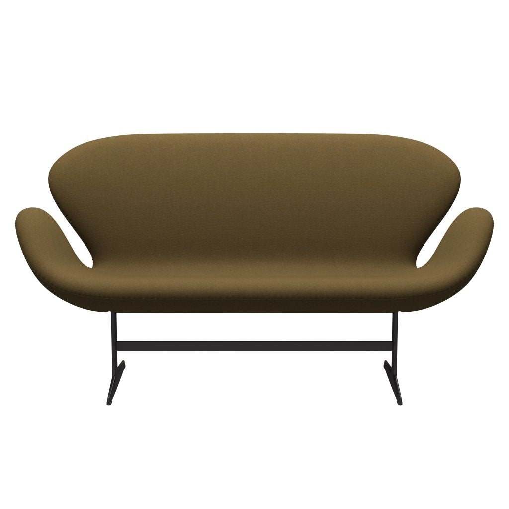 [product_category]-Fritz Hansen Swan Sofa 2 Seater, Warm Graphite/Tonus Khaki Green-Fritz Hansen-3321-TON974-WGBASE-FRI-1