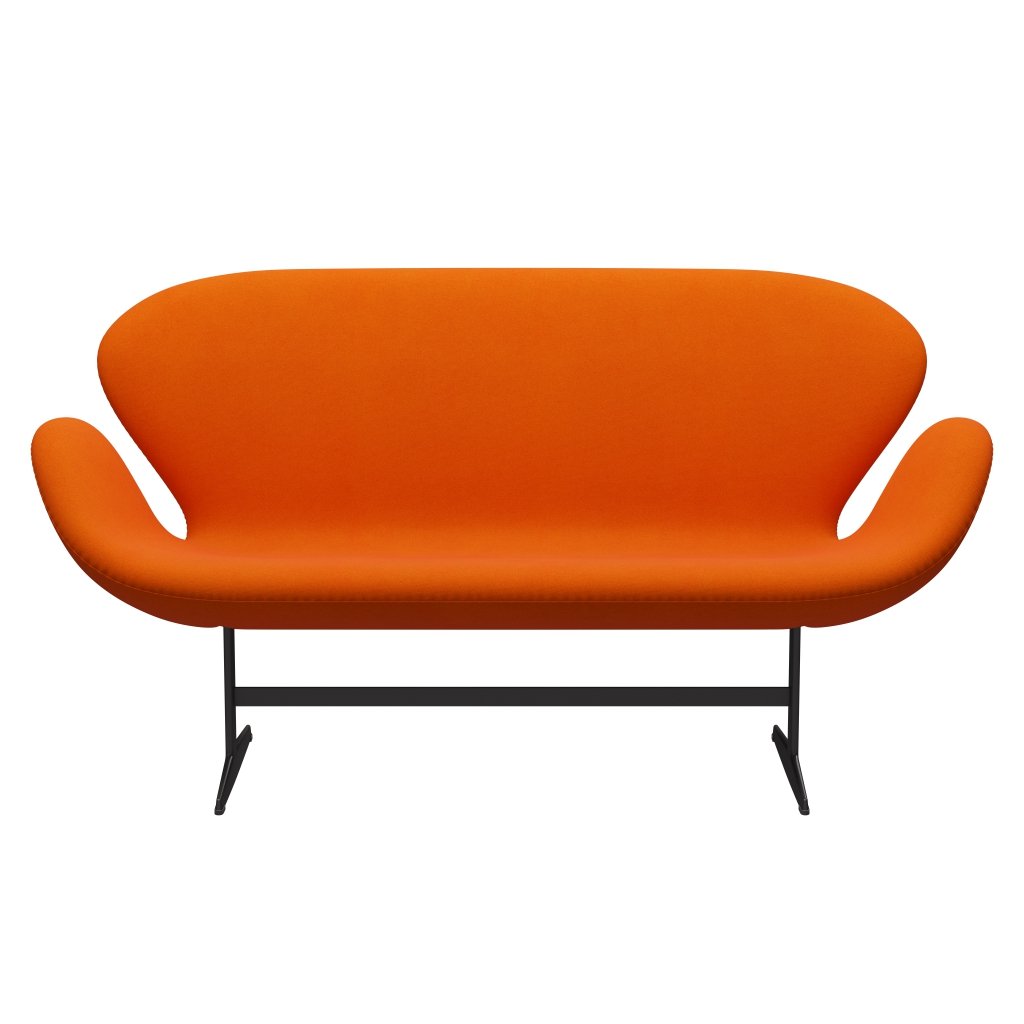 [product_category]-Fritz Hansen Swan Sofa 2 Seater, Warm Graphite/Tonus Light Orange-Fritz Hansen-3321-TON125-WGBASE-FRI-1