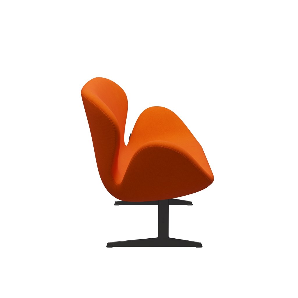 [product_category]-Fritz Hansen Swan Sofa 2 Seater, Warm Graphite/Tonus Light Orange-Fritz Hansen-3321-TON125-WGBASE-FRI-3