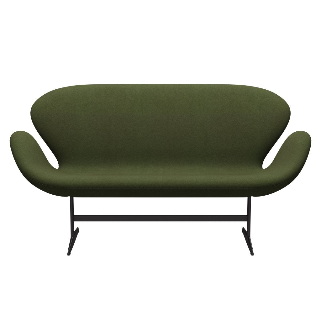 [product_category]-Fritz Hansen Swan Sofa 2 Seater, Warm Graphite/Tonus Military Green-Fritz Hansen-3321-TON131-WGBASE-FRI-1