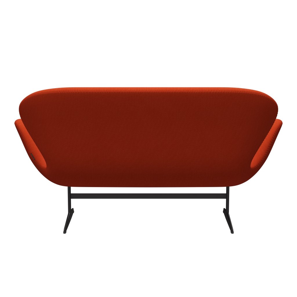 [product_category]-Fritz Hansen Swan Sofa 2 Seater, Warm Graphite/Tonus Orange (554)-Fritz Hansen-3321-TON554-WGBASE-FRI-4