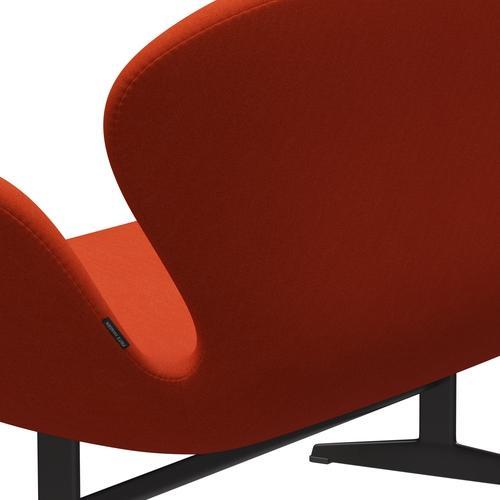 [product_category]-Fritz Hansen Swan Sofa 2 Seater, Warm Graphite/Tonus Orange (554)-Fritz Hansen-3321-TON554-WGBASE-FRI-5