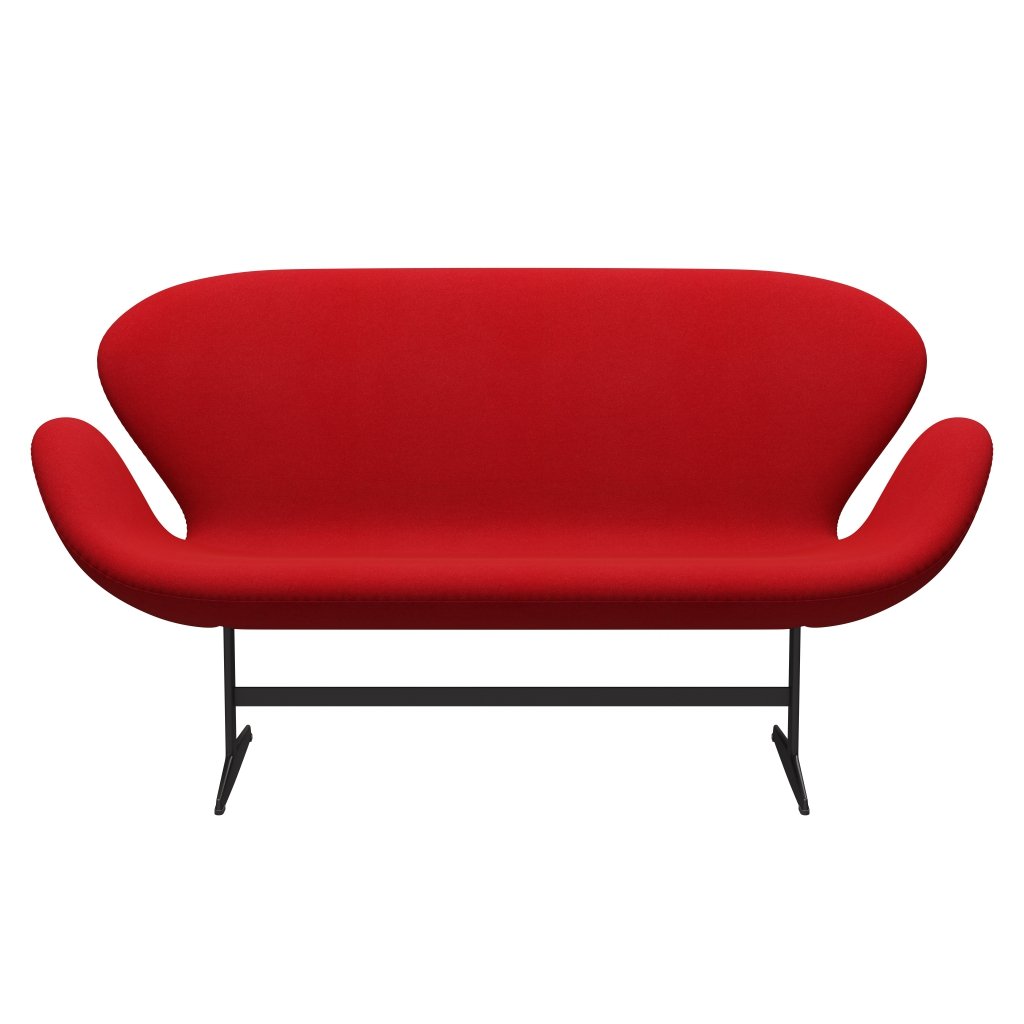 [product_category]-Fritz Hansen Swan Sofa 2 Seater, Warm Graphite/Tonus Red-Fritz Hansen-3321-TON130-WGBASE-FRI-1