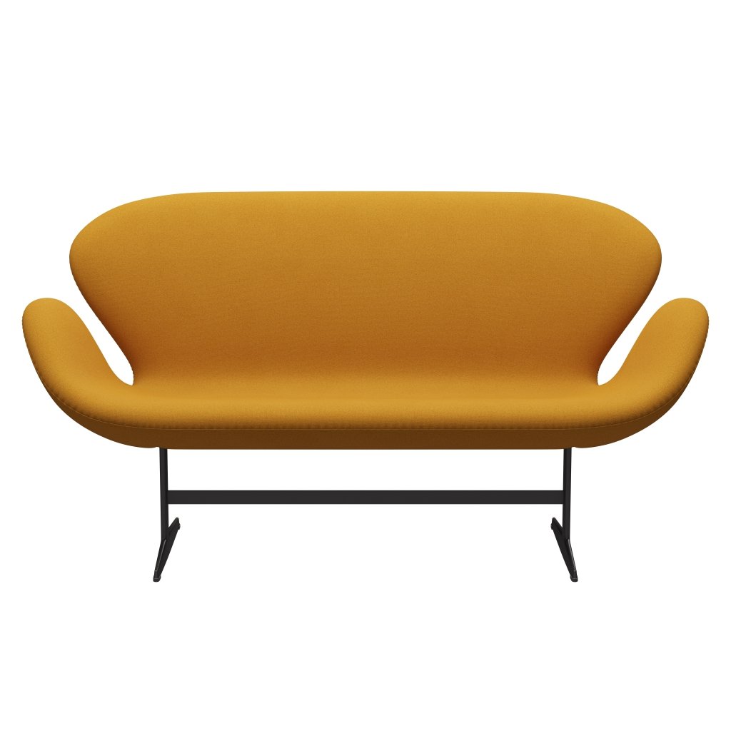 [product_category]-Fritz Hansen Swan Sofa 2 Seater, Warm Graphite/Tonus Warm Yellow-Fritz Hansen-3321-TON454-WGBASE-FRI-1