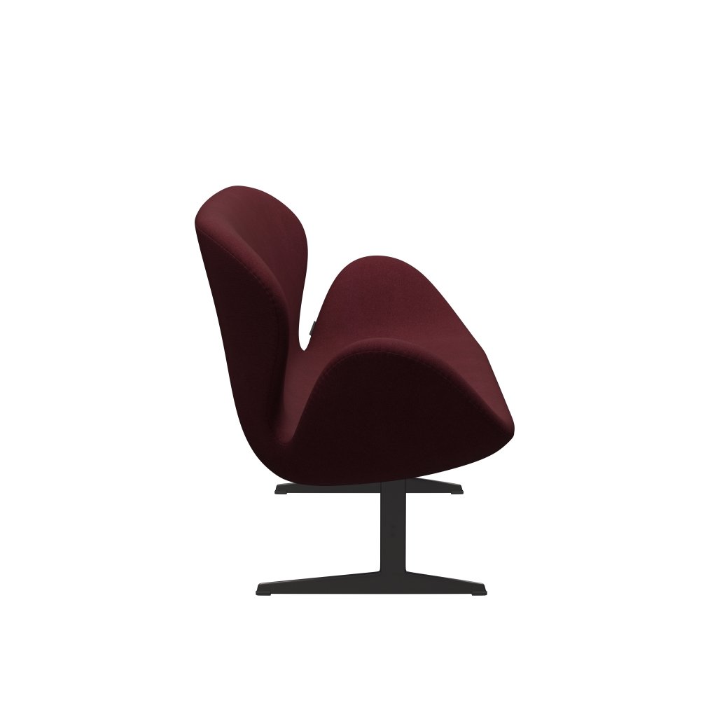 [product_category]-Fritz Hansen Swan Sofa 2 Seater, Warm Graphite/Tonus Wine Red-Fritz Hansen-3321-TON610-WGBASE-FRI-3