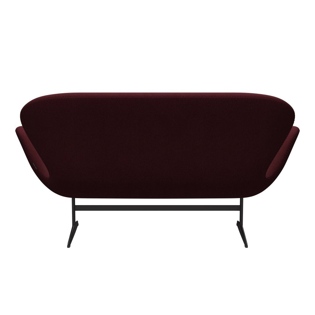 [product_category]-Fritz Hansen Swan Sofa 2 Seater, Warm Graphite/Tonus Wine Red-Fritz Hansen-3321-TON610-WGBASE-FRI-4