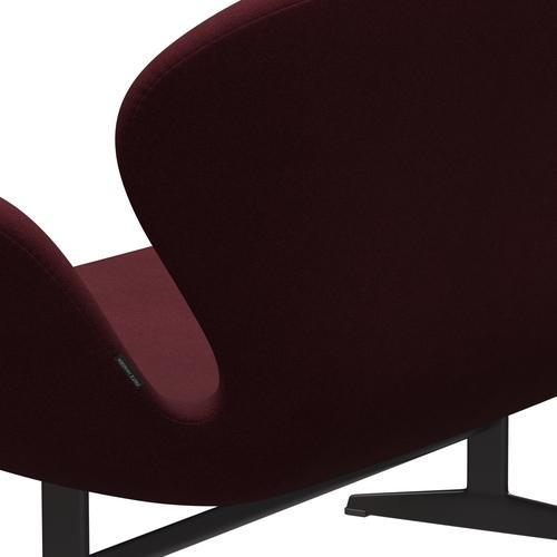 [product_category]-Fritz Hansen Swan Sofa 2 Seater, Warm Graphite/Tonus Wine Red-Fritz Hansen-3321-TON610-WGBASE-FRI-5