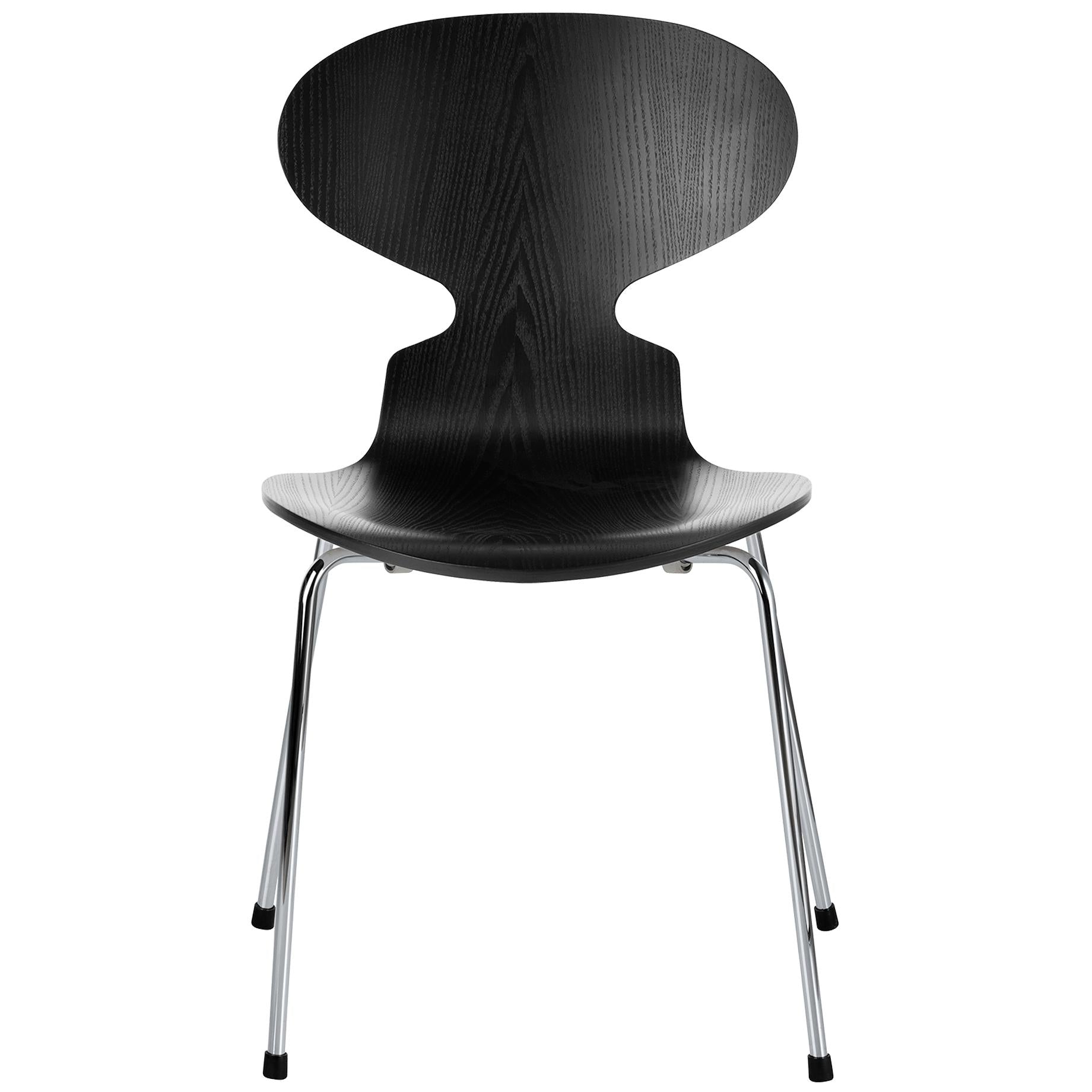 [product_category]-Fritz Hansen The Ant Chair Colored Ash 4 Legged, Black-Fritz Hansen-3101-195-FRI-1