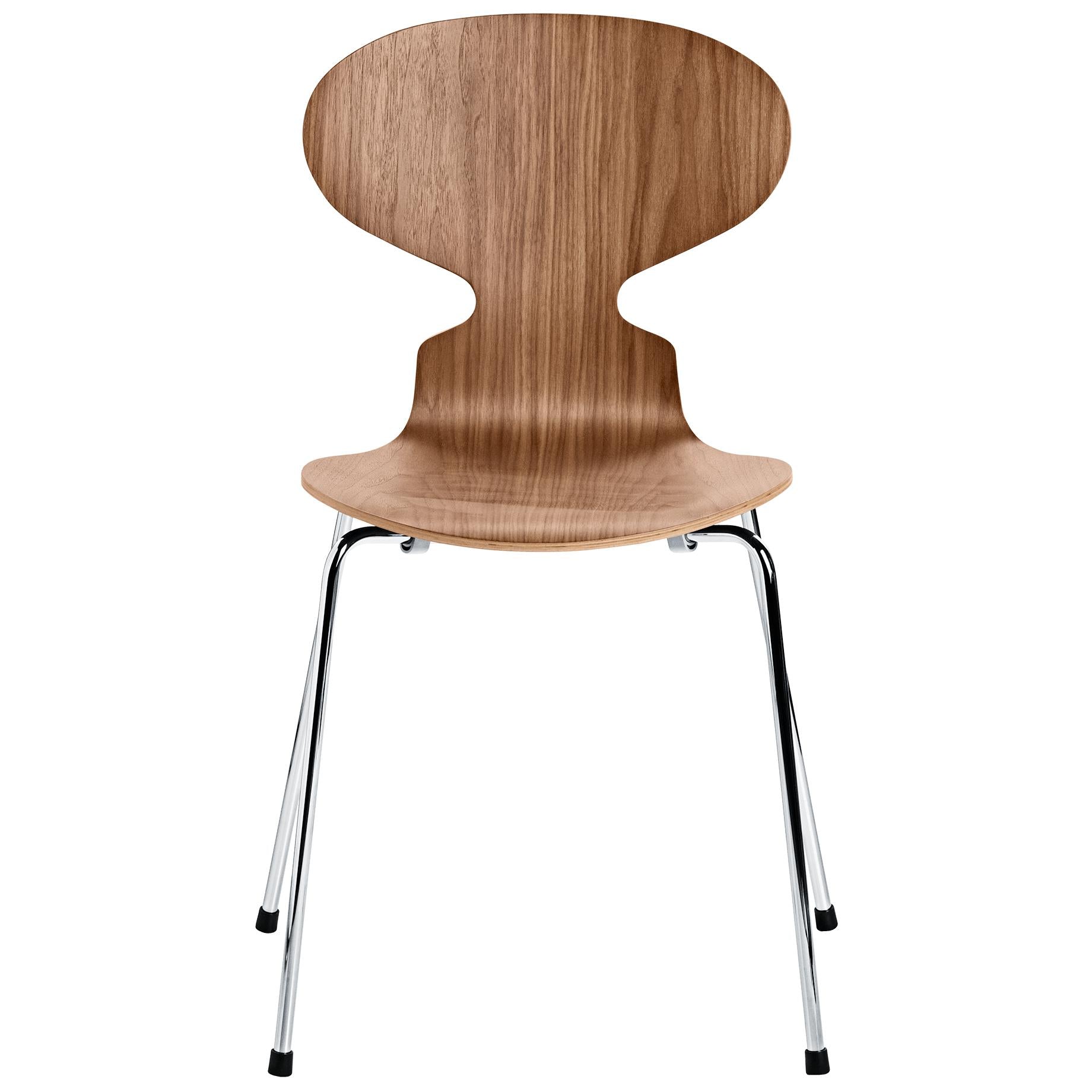 [product_category]-Fritz Hansen The Ant Chair Veneer 4 Legged, Walnut-Fritz Hansen-3101-walnut-FRI-1