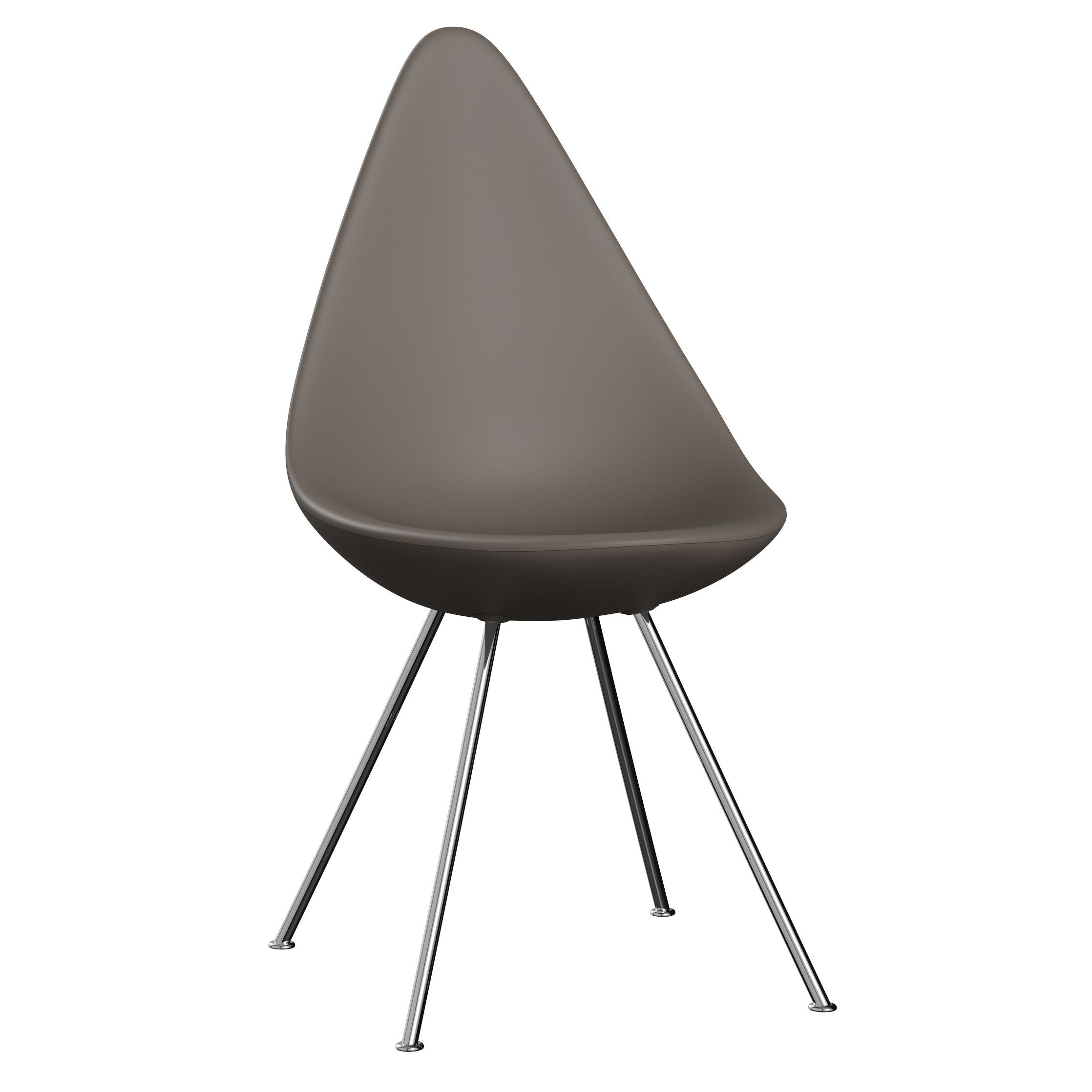 [product_category]-Fritz Hansen The Drop Chair, Chrome/Deep Clay-Fritz Hansen-3110-LA140-CST-FRI-1
