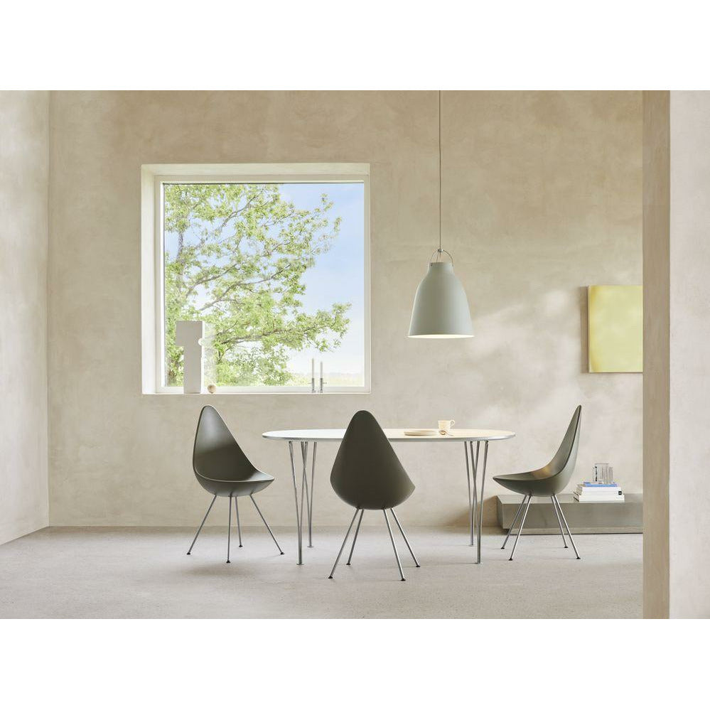 [product_category]-Fritz Hansen The Drop Chair, Chrome/Deep Clay-Fritz Hansen-3110-LA140-CST-FRI-4
