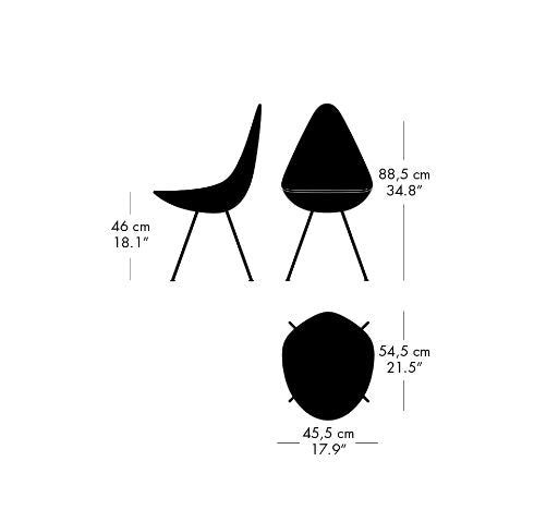 [product_category]-Fritz Hansen The Drop Chair, Chrome/Light Beige-Fritz Hansen-3110-LA135-CST-FRI-6