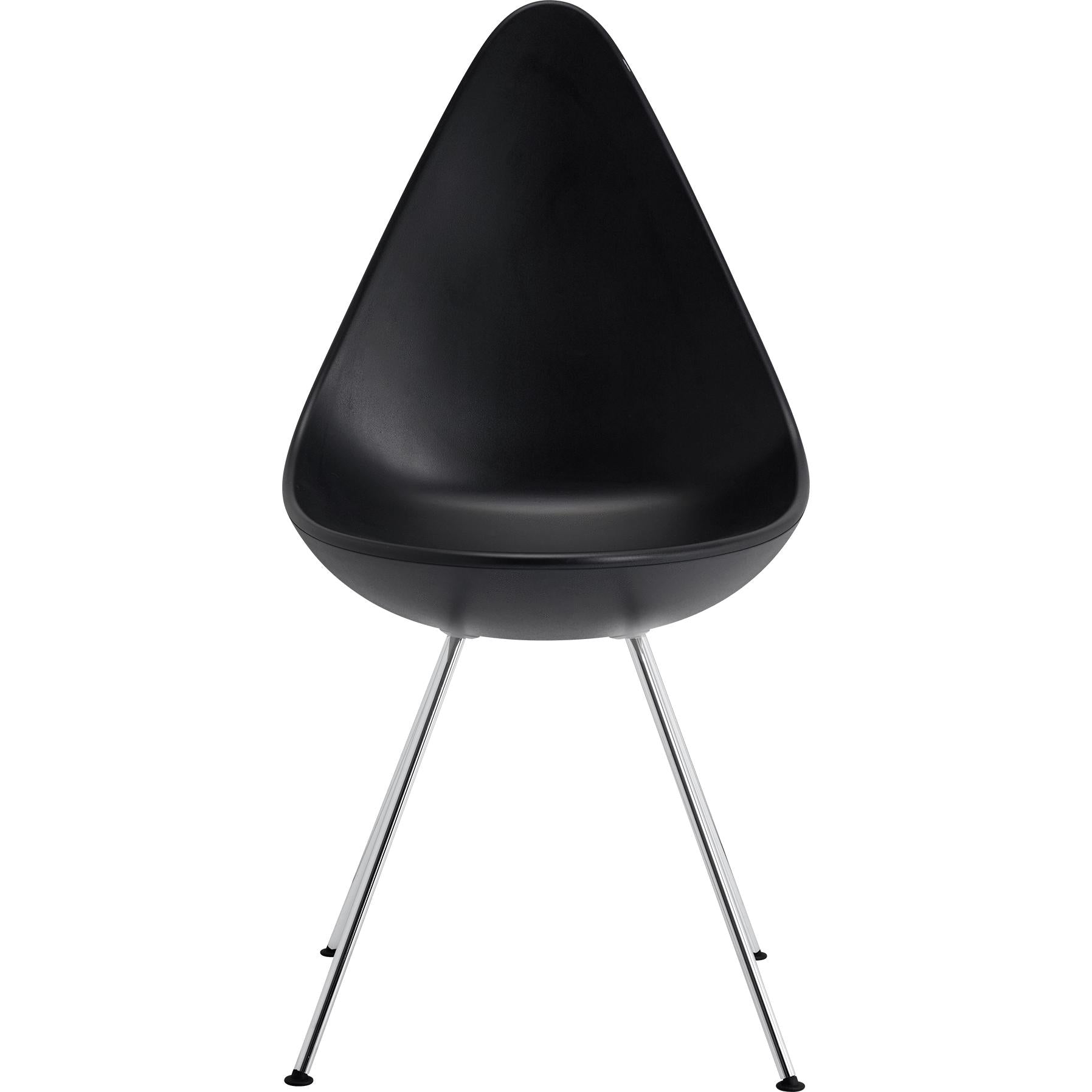 [product_category]-Fritz Hansen The Drop Chair Plastic, Black-Fritz Hansen-3110-black-FRI-1