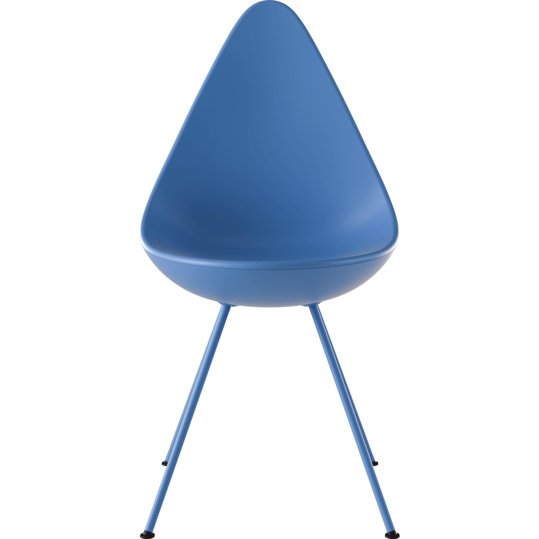 [product_category]-Fritz Hansen The Drop Chair Plastic Monochrome, If In Doubt Blue-Fritz Hansen-3110MC-if in doubt blue-FRI-1