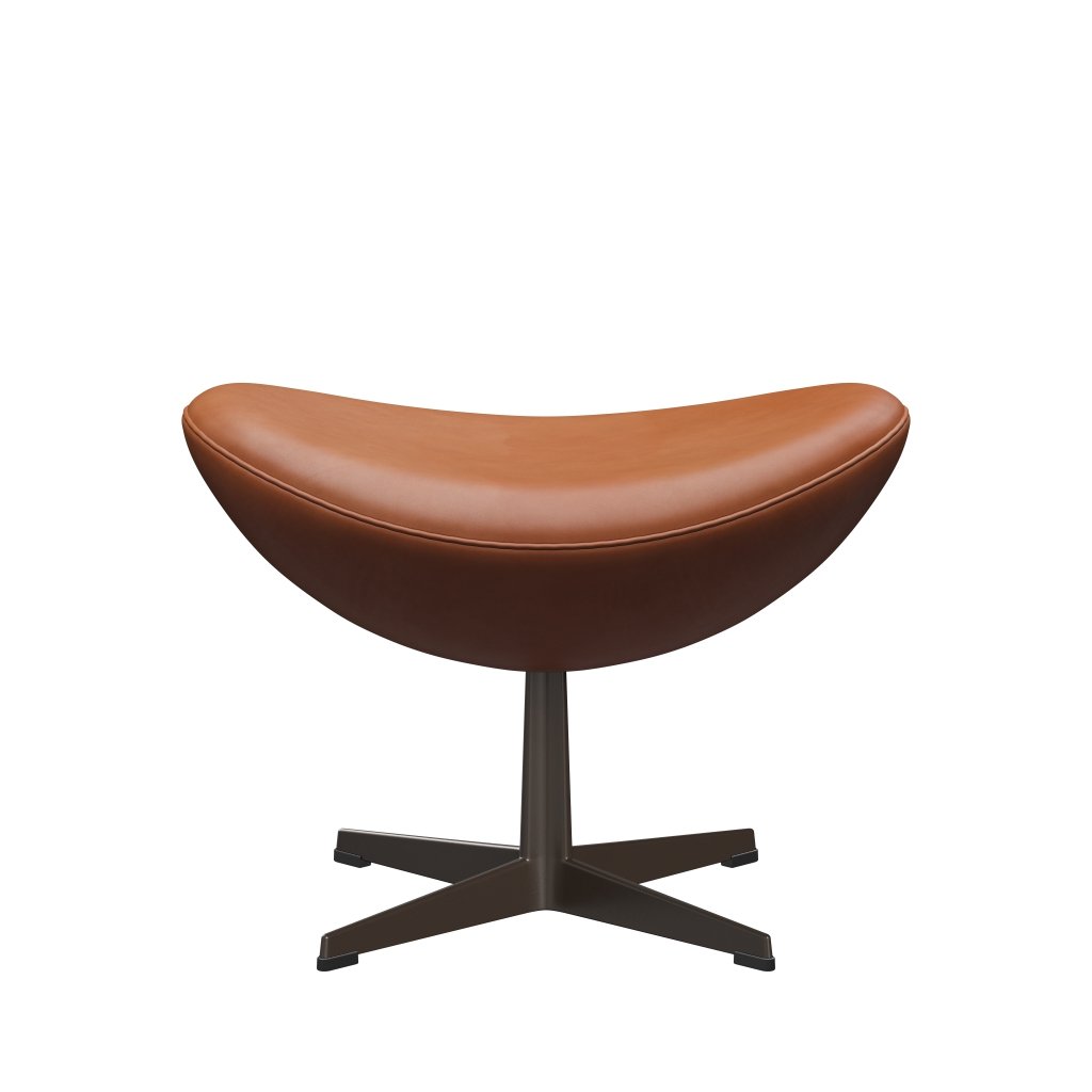 [product_category]-Fritz Hansen The Egg Foot Stool, Brown Bronze/Grace Walnut-Fritz Hansen-3127-ELWAL-BBBASE-FRI-1