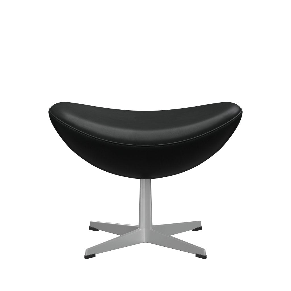 [product_category]-Fritz Hansen The Egg Foot Stool, Silver Gray/Grace Black-Fritz Hansen-3127-ELBLA-SGBASE-FRI-1