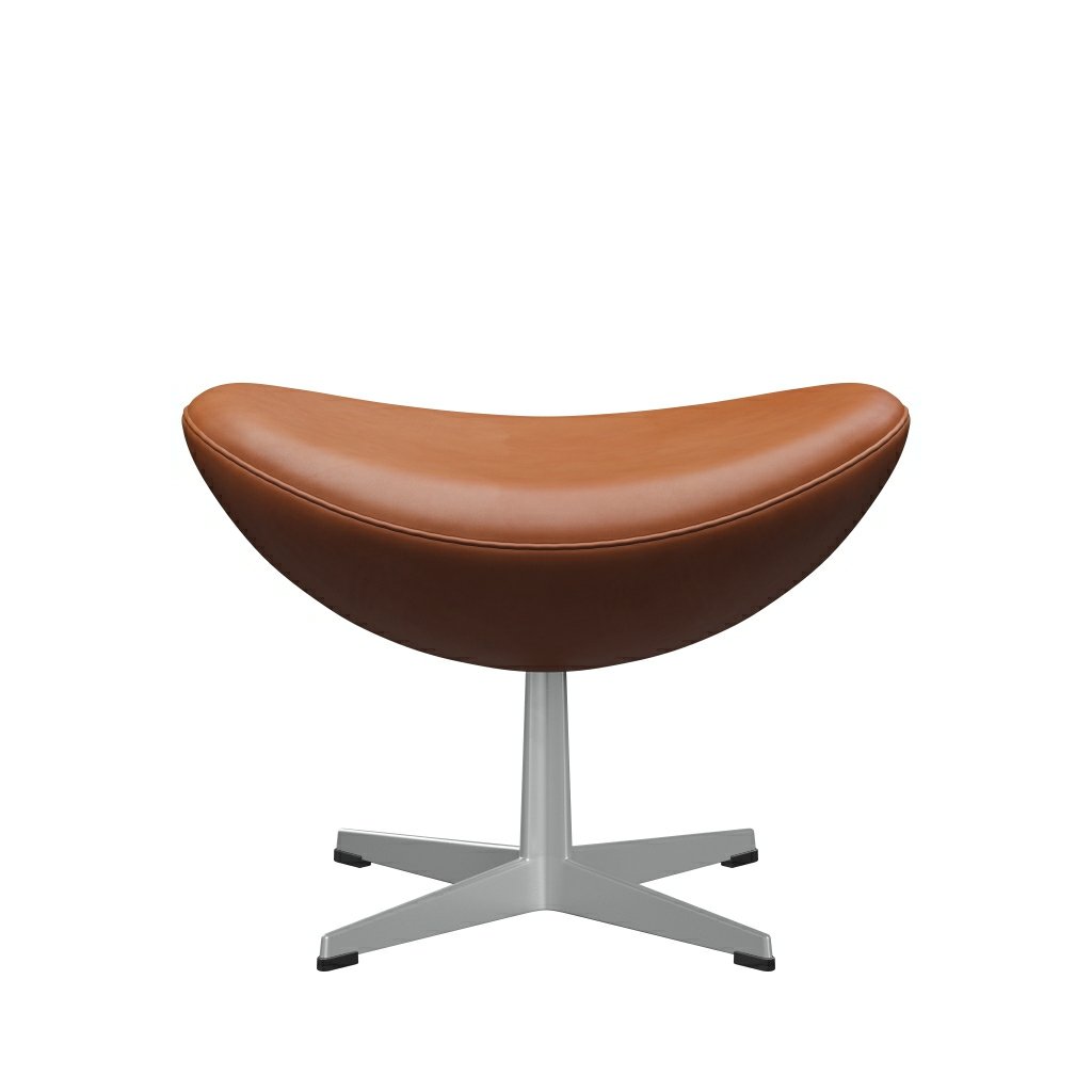 [product_category]-Fritz Hansen The Egg Foot Stool, Silver Gray/Grace Walnut-Fritz Hansen-3127-ELWAL-SGBASE-FRI-1