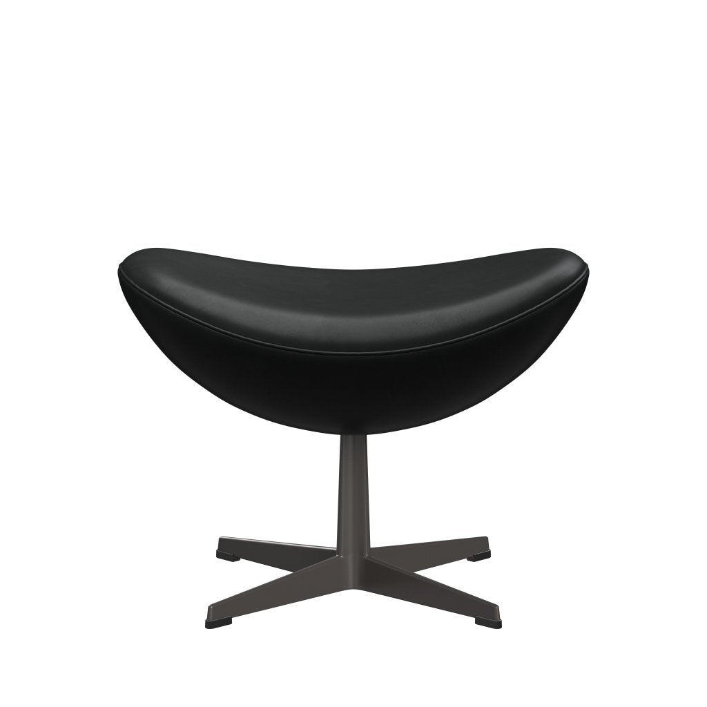 [product_category]-Fritz Hansen The Egg Foot Stool, Warm Graphite/Grace Black-Fritz Hansen-3127-ELBLA-WGBASE-FRI-1