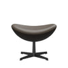 Fritz Hansen The Egg Foolool Leather, Black/Essential Stone