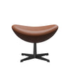 Fritz Hansen The Egg Foolool Leather, Black/Essential Walnut