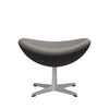 Fritz Hansen The Egg Foolool Leather, Silver Grey/Essential Lava