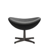 Fritz Hansen The Egg Foolool Leather, Warm Graphite/Essential Black