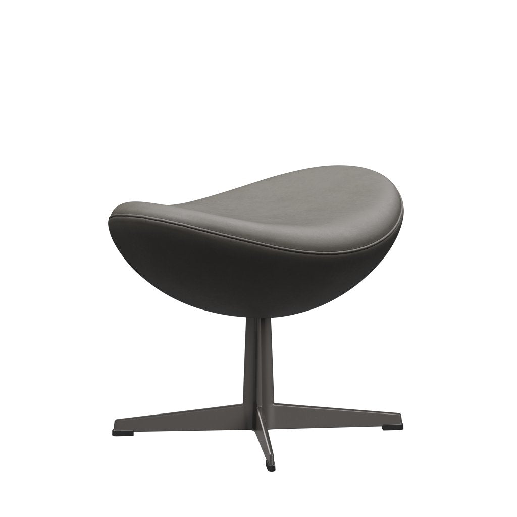 [product_category]-Fritz Hansen The Egg Footstool Leather, Warm Graphite/Essential Lava-Fritz Hansen-3127-STLAVA-WGBASE-FRI-2
