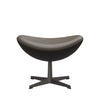 Fritz Hansen The Egg Foolool Leather, Warm Graphite/Esencial Stone