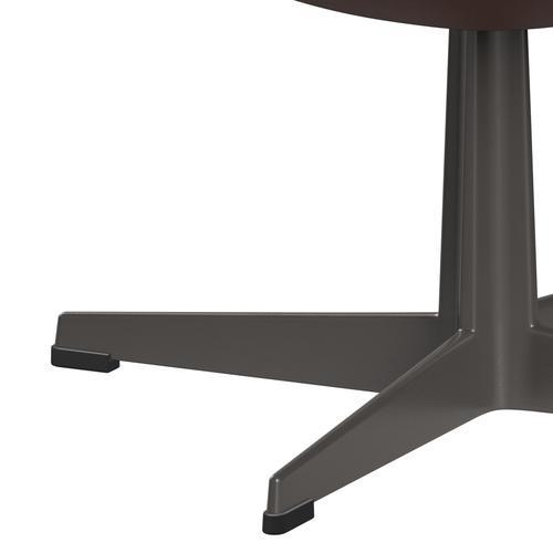 [product_category]-Fritz Hansen The Egg Footstool Leather, Warm Graphite/Essential Walnut-Fritz Hansen-3127-STWALT-WGBASE-FRI-5