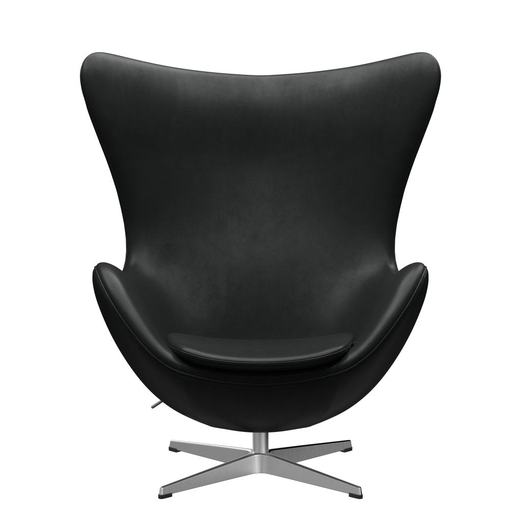 [product_category]-Fritz Hansen The Egg Lounge Chair, Aluminium/Grace Black-Fritz Hansen-3316-ELBLA-SPAL-FRI-1