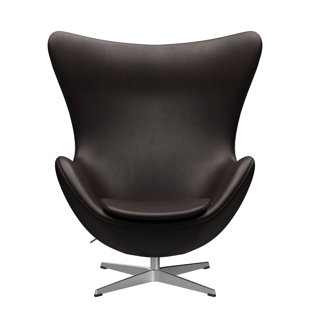[product_category]-Fritz Hansen The Egg Lounge Chair, Aluminium/Grace Dark Brown-Fritz Hansen-3316-ELDBR-SPAL-FRI-1