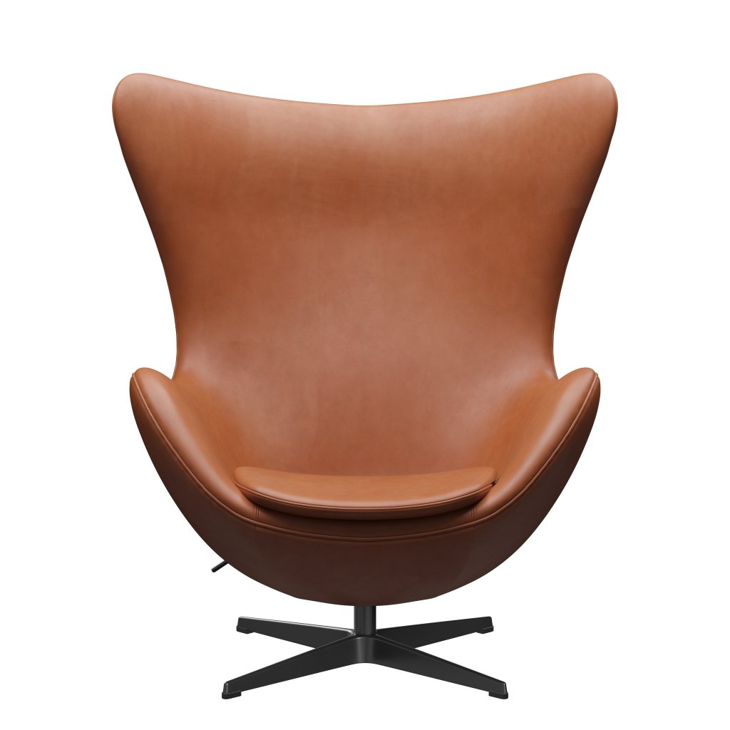 [product_category]-Fritz Hansen The Egg Lounge Chair, Black Laquered/Grace Walnut-Fritz Hansen-3316-ELWAL-BLLA-FRI-1