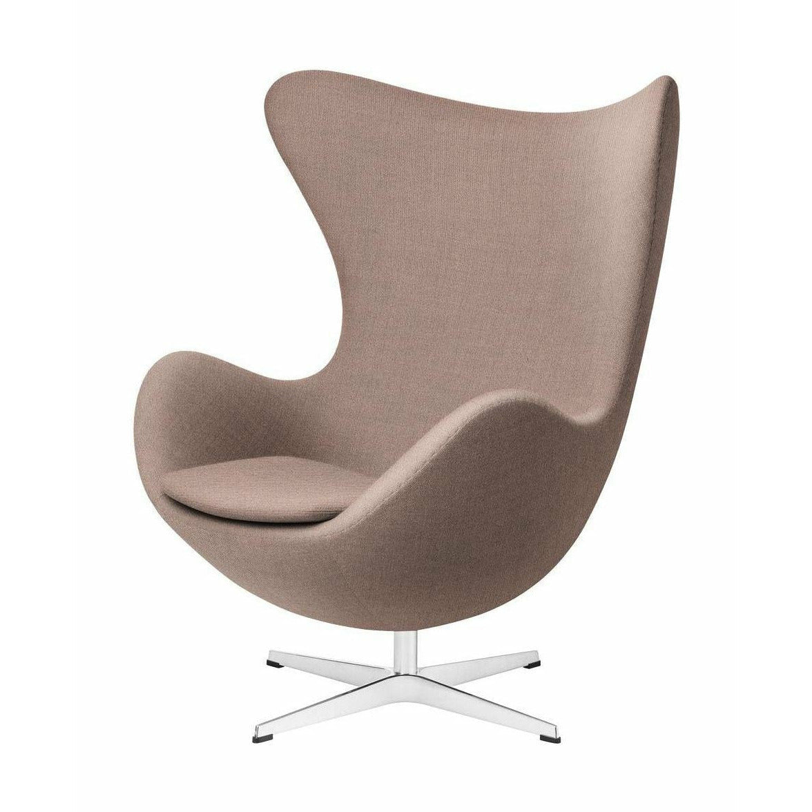 [product_category]-Fritz Hansen The Egg Lounge Chair Fabric, Christianshavn Light Red Uni-Fritz Hansen-3316-Alu-Christianshavn-1130-FRI-1