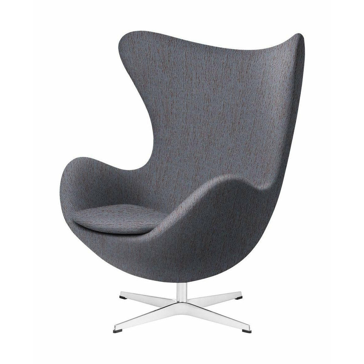 [product_category]-Fritz Hansen The Egg Lounge Chair Fabric, Christianshavn Orange/Blue-Fritz Hansen-3316-Alu-Christianshavn-1150-FRI-1