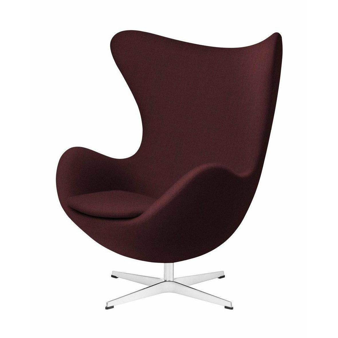 [product_category]-Fritz Hansen The Egg Lounge Chair Fabric, Christianshavn Red-Fritz Hansen-3316-Alu-Christianshavn-1141-FRI-1